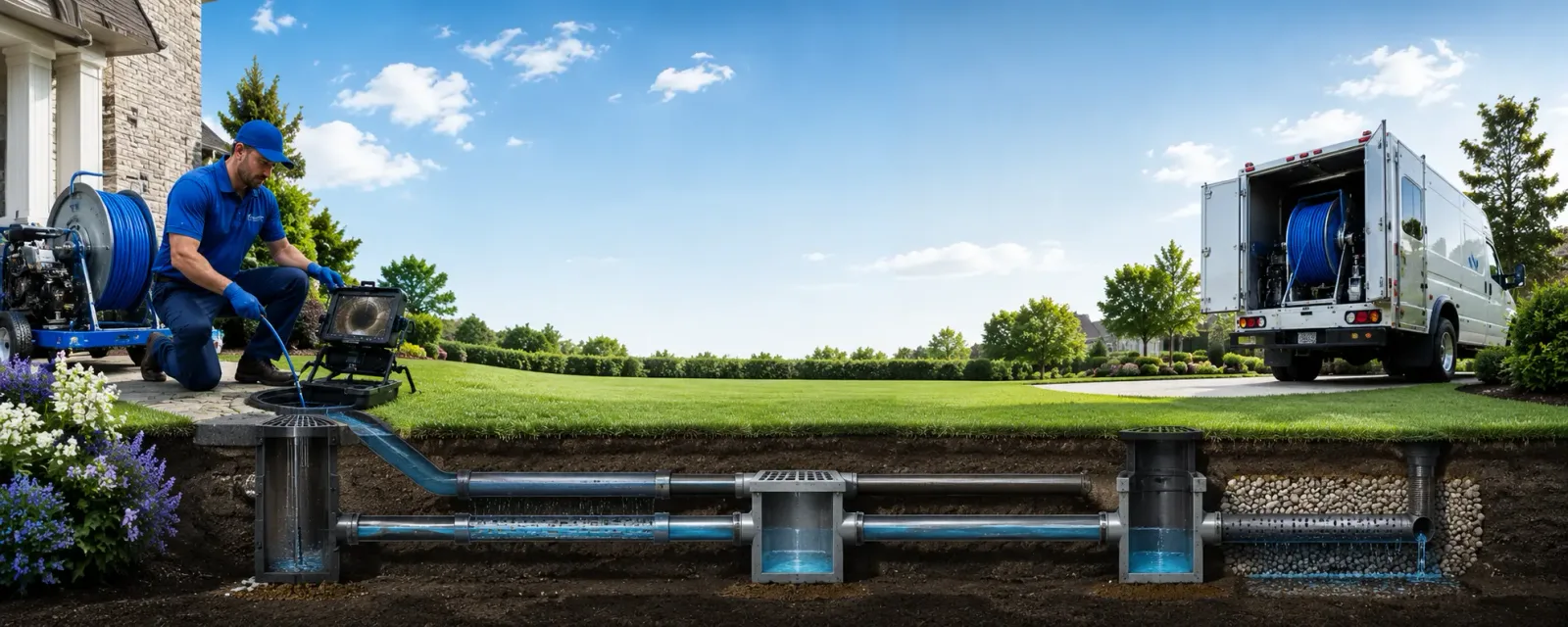 Outdoor drain cleaning information for National City, MI